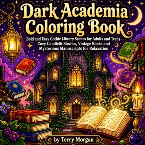 Dark Academia Coloring Book book cover
